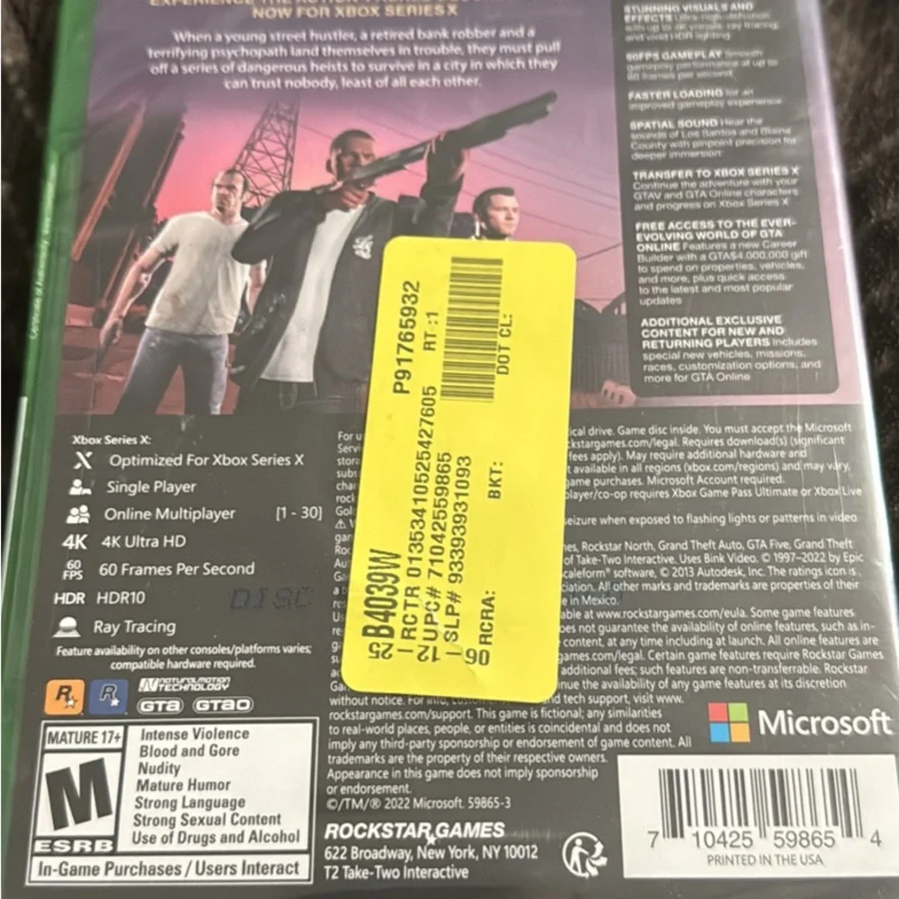 Grand Theft Auto V - Xbox Standard Edition